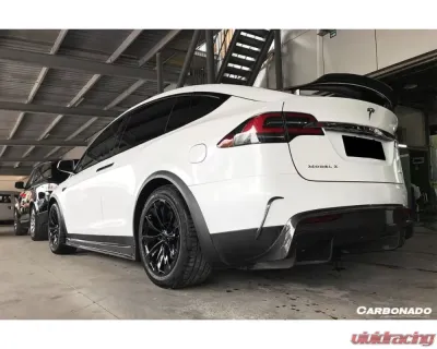 Carbonado CFRP RZS Style Side Skirts Tesla Model X SUV 2016-2021 - CF9402RZS.SS