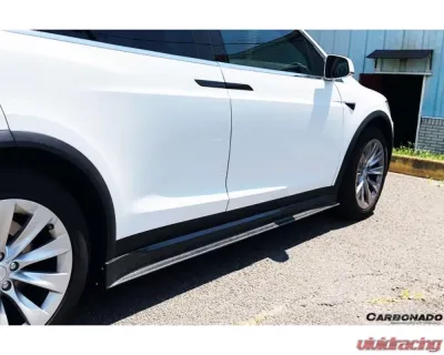 Carbonado CFRP RZS Style Side Skirts Tesla Model X SUV 2016-2021 - CF9402RZS.SS