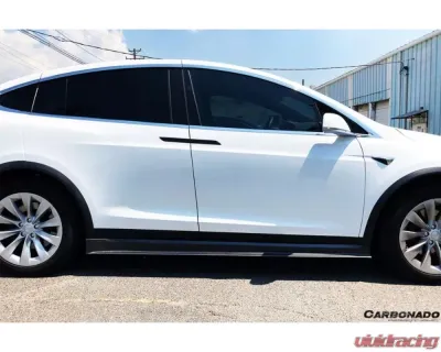 Carbonado CFRP RZS Style Side Skirts Tesla Model X SUV 2016-2021 - CF9402RZS.SS