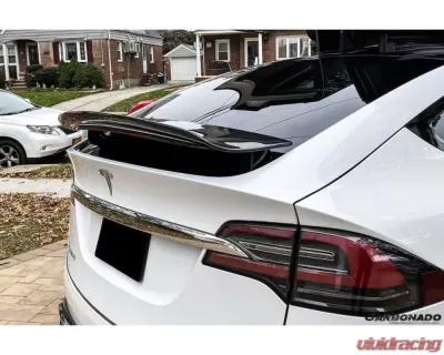 Carbonado Carbonado CFRP RZS Style Trunk Spoiler for Tesla Model X 2016-2021 - CF9402RZS.TS