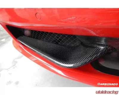 Carbonado CFRP OE Style Front Canards Ferrari 458 Coupe | Spyder 2010-2015 - CF9501-CRD