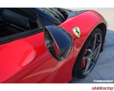 Carbonado CFRP OE Style Mirror Replacement Ferrari 458 Coupe | Spyder | Speciale 2010-2015 - CF9501-MR