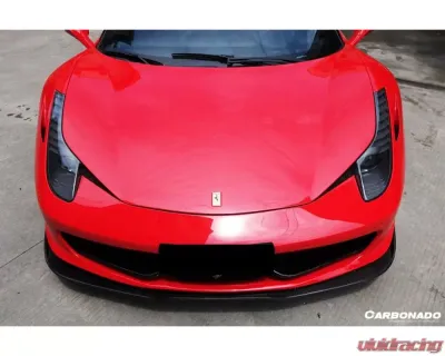Carbonado CFRP AV Style Front Lip Ferrari 458 Coupe | Spyder 2010-2015 - CF9501AV.FL
