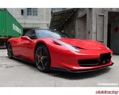 Carbonado CFRP AV Style Front Lip Ferrari 458 Coupe | Spyder 2010-2015 - CF9501AV.FL