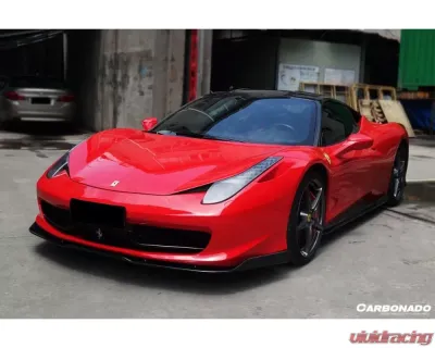 Carbonado CFRP AV Style Front Lip Ferrari 458 Coupe | Spyder 2010-2015 - CF9501AV.FL