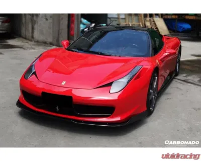 Carbonado CFRP AV Style Front Lip Ferrari 458 Coupe | Spyder 2010-2015 - CF9501AV.FL