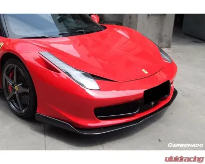 Carbonado CFRP AV Style Front Lip Ferrari 458 Coupe | Spyder 2010-2015 - CF9501AV.FL