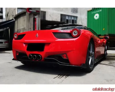 Carbonado FGCF AV Style Rear Lip Ferrari 458 Coupe | Spyder 2010-2015 - FGCF9501AV.RD