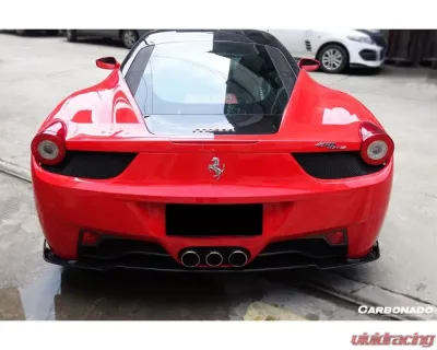 Carbonado FGCF AV Style Rear Lip Ferrari 458 Coupe | Spyder 2010-2015 - FGCF9501AV.RD