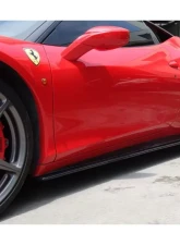 Carbonado CFRP AV Style Side Skirts Ferrari 458 Coupe | Spyder 2010-2015                                     - CF9501AV.SS - Image 6