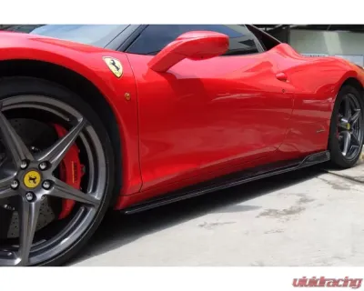 Carbonado CFRP AV Style Side Skirts Ferrari 458 Coupe | Spyder 2010-2015 - CF9501AV.SS