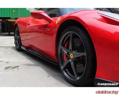 Carbonado CFRP AV Style Side Skirts Ferrari 458 Coupe | Spyder 2010-2015 - CF9501AV.SS
