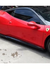 Carbonado CFRP AV Style Side Skirts Ferrari 458 Coupe | Spyder 2010-2015                                     - CF9501AV.SS - Image 9
