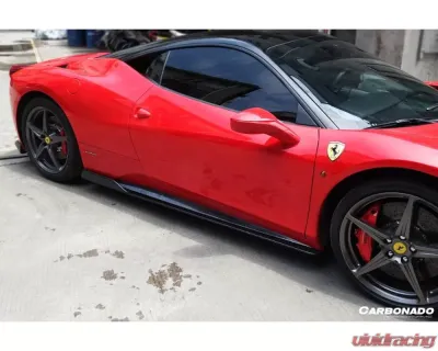 Carbonado CFRP AV Style Side Skirts Ferrari 458 Coupe | Spyder 2010-2015 - CF9501AV.SS