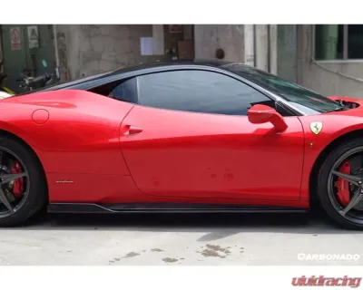 Carbonado CFRP AV Style Side Skirts Ferrari 458 Coupe | Spyder 2010-2015 - CF9501AV.SS