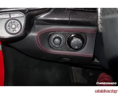 Carbonado DryFGCF OE Style DRY Light Switch Patch Ferrari 458 Coupe | Spyder 2010-2015 - DRYCF9501OE.LSC