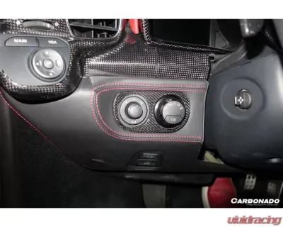 Carbonado DryFGCF OE Style DRY Light Switch Patch Ferrari 458 Coupe | Spyder 2010-2015 - DRYCF9501OE.LSC