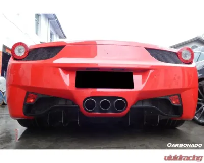 Carbonado CFRP OE Style Rear Diffuser Ferrari 458 Coupe | Spyder 2010-2015 - CF9501R-RD