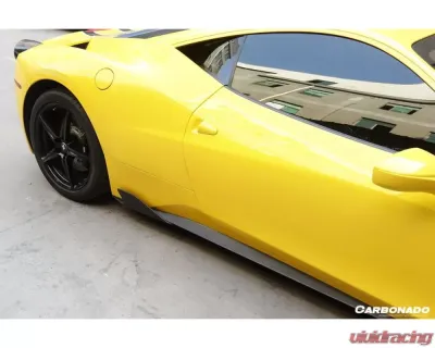 Carbonado CFRP Speciale Style Side Skirts Canards Ferrari 458 Coupe | Spyder 2010-2015 - CF9501SP-SSCRD