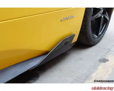Carbonado CFRP Speciale Style Side Skirts Canards Ferrari 458 Coupe | Spyder 2010-2015 - CF9501SP-SSCRD