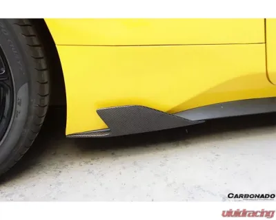 Carbonado CFRP Speciale Style Side Skirts Canards Ferrari 458 Coupe | Spyder 2010-2015 - CF9501SP-SSCRD
