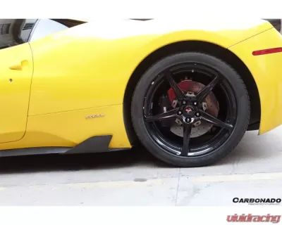 Carbonado CFRP Speciale Style Side Skirts Canards Ferrari 458 Coupe | Spyder 2010-2015 - CF9501SP-SSCRD