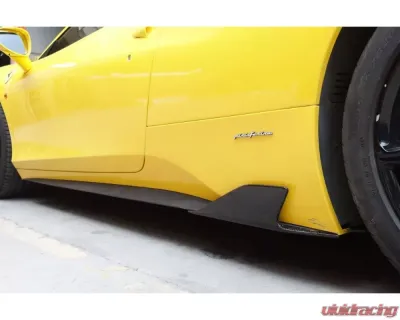 Carbonado CFRP Speciale Style Side Skirts Canards Ferrari 458 Coupe | Spyder 2010-2015 - CF9501SP-SSCRD