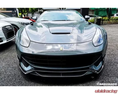 Carbonado CFRP RS Style Front Lip for Ferrari F12 Berlinetta 2012-2017 - CF9502RZS-FL