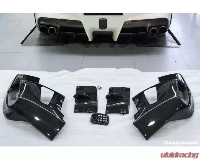 Carbonado CFRP RS Style Rear Diffuser Ferrari F12 Berlinetta 2012-2017 - CF9502RZS-RD