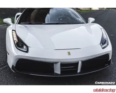 Carbonado CFRP Front Lip for Ferrari 488 GTB/Spyder 2015-2020, Carbon Fiber Finish - CF9503OE-FL