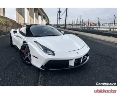 Carbonado CFRP Front Lip for Ferrari 488 GTB/Spyder 2015-2020, Carbon Fiber Finish - CF9503OE-FL