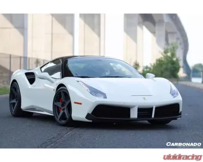 Carbonado CFRP Front Lip for Ferrari 488 GTB/Spyder 2015-2020, Carbon Fiber Finish - CF9503OE-FL