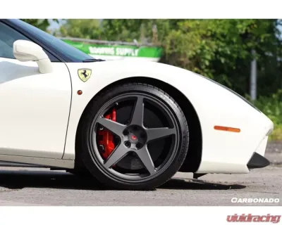 Carbonado CFRP Front Lip for Ferrari 488 GTB/Spyder 2015-2020, Carbon Fiber Finish - CF9503OE-FL