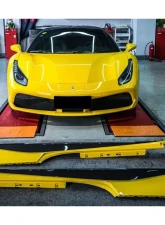 Carbonado CFRP OE Style Side Skirts Ferrari 488 GTB | Spyder 2015-2020                                     - CF9503OE.SS - Image 7