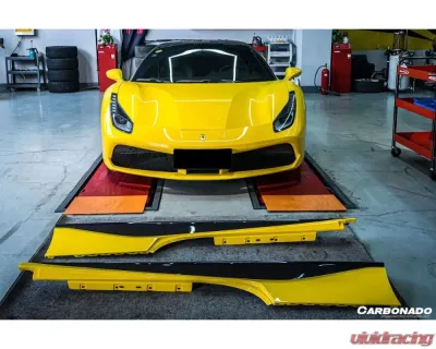 Carbonado CFRP OE Style Side Skirts Ferrari 488 GTB | Spyder 2015-2020 - CF9503OE.SS