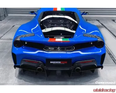 Carbonado FGCF OEM Style Rear Diffuser Ferrari 488 Pista 2018-2020 - FGCF9503OEPST-RD