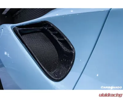 Carbonado CFRP Pista Style Quarter Panel Side Scoops Ferrari 488 GTB | Spyder 2015-2020 - CF9503PST-QPS