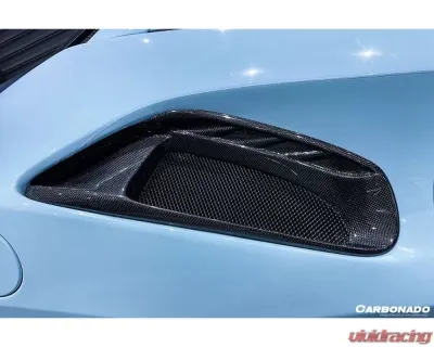 Carbonado CFRP Pista Style Quarter Panel Side Scoops Ferrari 488 GTB | Spyder 2015-2020 - CF9503PST-QPS