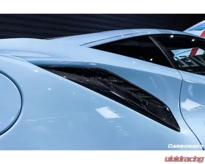 Carbonado CFRP Pista Style Quarter Panel Side Scoops Ferrari 488 GTB | Spyder 2015-2020 - CF9503PST-QPS