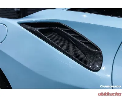 Carbonado CFRP Pista Style Quarter Panel Side Scoops Ferrari 488 GTB | Spyder 2015-2020 - CF9503PST-QPS