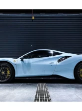 Carbonado CFRP OEM Style Side Skirts Ferrari 488 GTB | Spyder | Pista 2015-2020                                     - CF9503PST-SS - Image 5