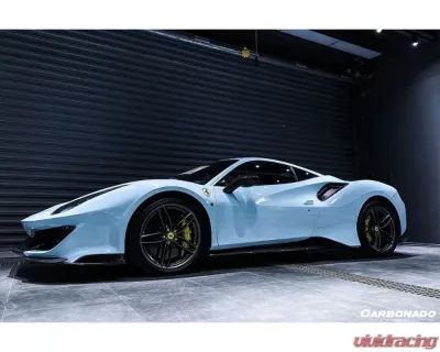 Carbonado CFRP OEM Style Side Skirts Ferrari 488 GTB | Spyder | Pista 2015-2020 - CF9503PST-SS