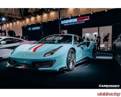 Carbonado CFRP OEM Style Side Skirts Ferrari 488 GTB | Spyder | Pista 2015-2020 - CF9503PST-SS