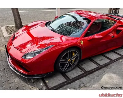 Carbonado CFRP RS Style Front Lip for Ferrari 488 GTB/Spyder 2015-2020 - CF9503VRS-L