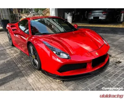 Carbonado CFRP RS Style Front Lip for Ferrari 488 GTB/Spyder 2015-2020 - CF9503VRS-L