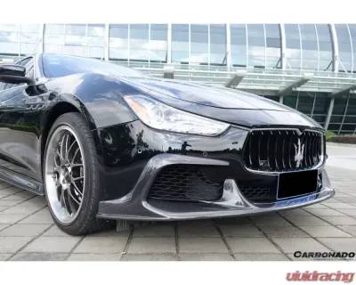 Carbonado Carbon Fiber Front Lip for Maserati Ghibli 2014-2017 CFRP Style - CF9552EPC.FL