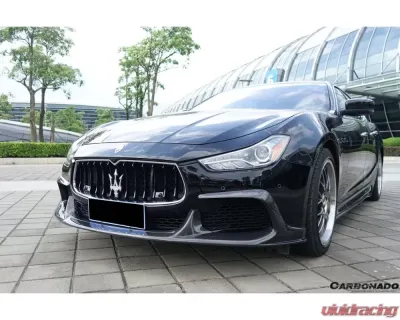 Carbonado Carbon Fiber Front Lip for Maserati Ghibli 2014-2017 CFRP Style - CF9552EPC.FL