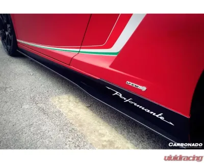 Carbonado CFRP LP570 Style Side Skirts Lamborghini Gallardo 2004-2014 - CF9900LP570-SS
