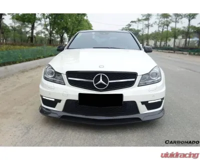 Carbonado Carbonado CFRP RZ Style Front Lip for Mercedes Benz C63 AMG W204 2012-2014 - CFAF-002