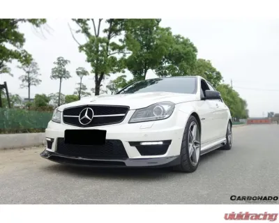 Carbonado Carbonado CFRP RZ Style Front Lip for Mercedes Benz C63 AMG W204 2012-2014 - CFAF-002